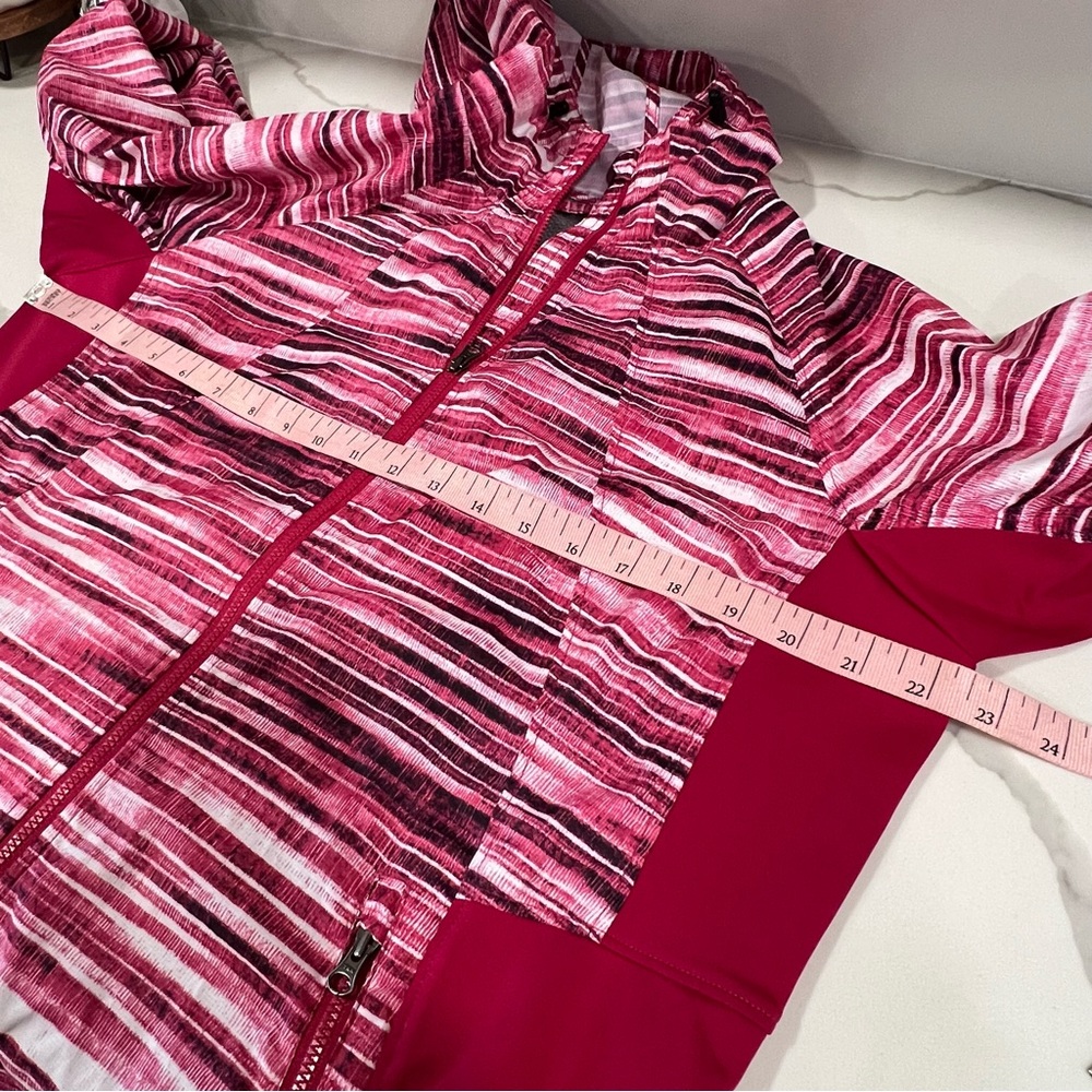 Marmot‎ women's size XL lightweight hooded windbreaker jacket pink thumbholes - Picture 12 of 14